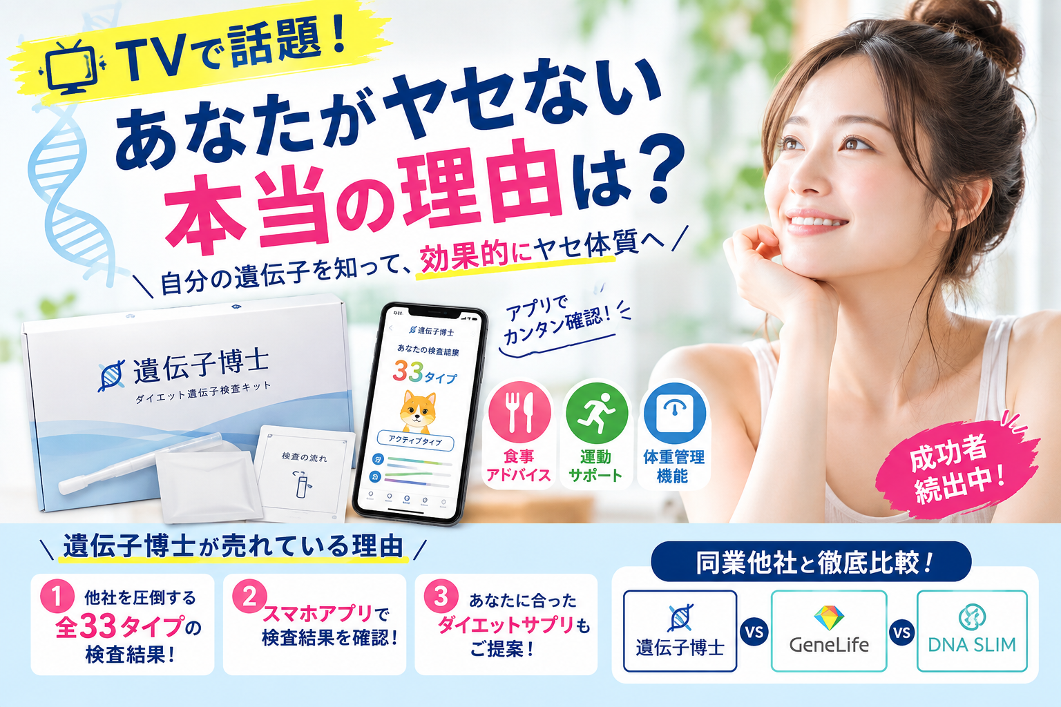 遺伝子博士とは?料金・検査内容・口コミ・使い方を比較して解説